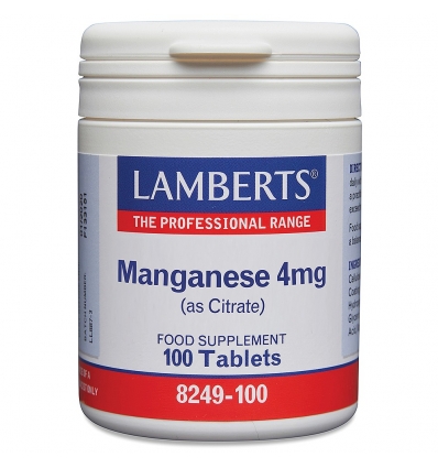 Manganese 5mg (as Citrate) - 100 Tablets - Lamberts