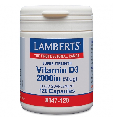 Vitamin D3 2000iu - 120 Capsules - Lamberts