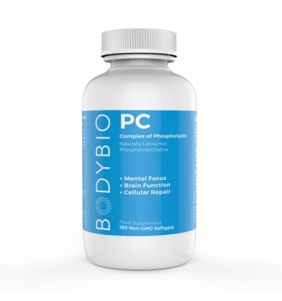 BodyBio PC (Phosphatidylcholine) 900mg - 100 SoftGels - BodyBio