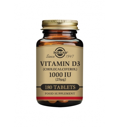 Vitamin D 1000iu - 180 Tablets - Solgar