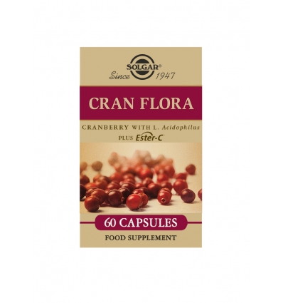 Cran Flora Cranberry Vegetable Capsules - Pack of 60 - Solgar