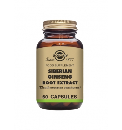 Siberian Ginseng Root Extract Vegetable Capsules - Pack of 60