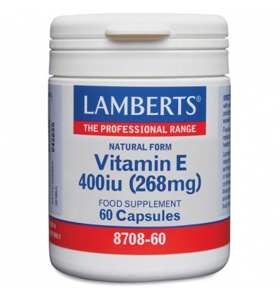 Vitamin E 400iu - 60 Vegetable Capsules - Lamberts