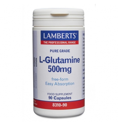 L- Glutamine 500mg - 90 Vegetable Capsules - Lamberts