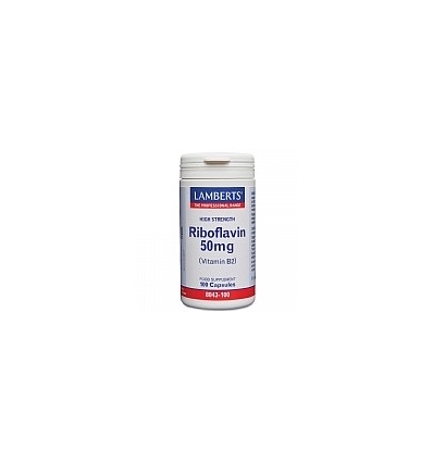 Riboflavin 50mg (Vitamin B2) - 100 Capsules - Lamberts