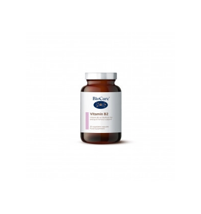 Vitamin B2 50mg (Riboflavin) - 30 Vegetable Capsules - BioCare®