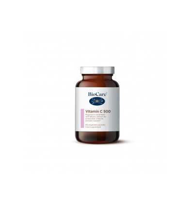 Vitamin C 500 (Magnesium Ascorbate) - 180 Vegetable Capsules - BioCare®