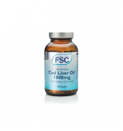 High Potency Cod Liver Oil 1000mg-90 Capsules - FSC