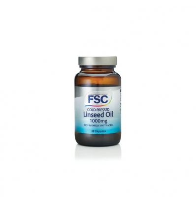 Cold Pressed Linseed Oil 1000mg-60 Capsules - FSC