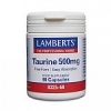 Taurine 500mg - 60 Vegetable Capsules - Lamberts