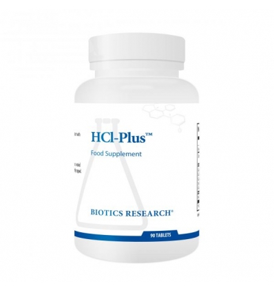 HCI-Plus™(Betaine Hydrochloride / Pepsin) - 90 Tablets - Biotics® Research