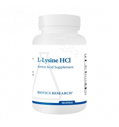 L- Lysine HCI - 100 Capsules - Biotics® Research