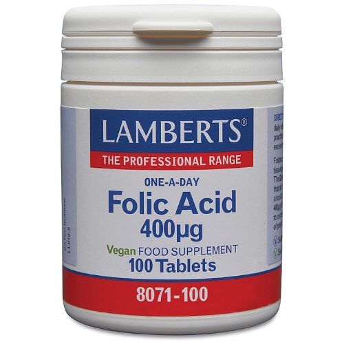 Folic Acid 400ug - 100 Tablets - Lamberts®
