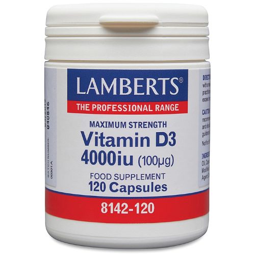 Vitamin D3 4000iu (100µg) - 120 Capsules - Lamberts