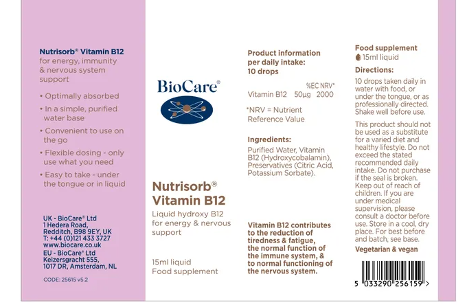 Nutrisorb® B12 - 15mls - BioCare® - Image 2