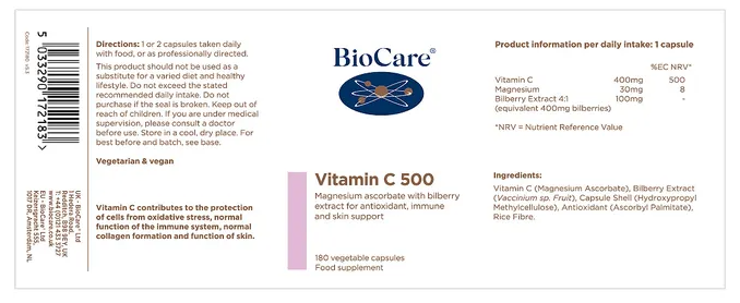 Vitamin C 500 - BioCare® - Image 2