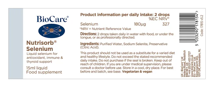 Nutrisorb® Selenium - 15mls - BioCare® - Image 2