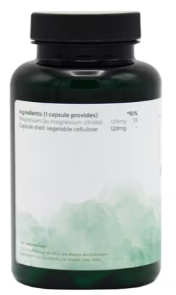 Magnesium Citrate - 90 Capsules - G&G - Image 3
