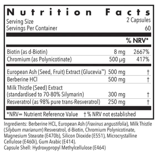 Glucose Tolerance Il - 120 Capsules - Allergy Research Group® - Image 2